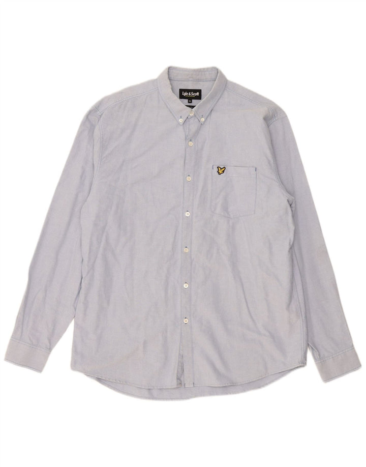 Koszula męska Lyle & Scott o dopasowanym kroju XL, niebieska