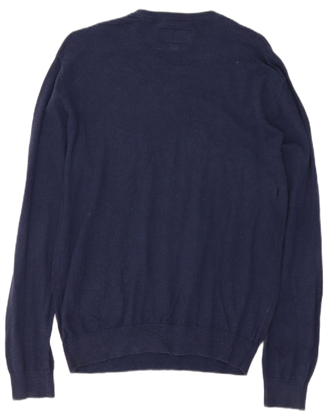 Jack Wills Męski sweter z okrągłym dekoltem, średni granatowy, bawełniany