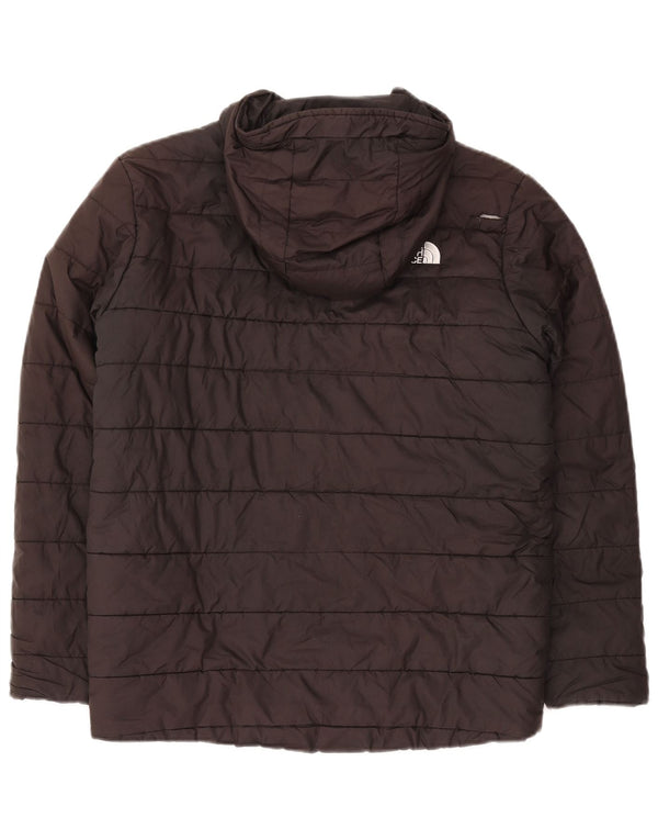 Wyściełana kurtka chłopięca z kapturem THE NORTH FACE 11-12 lat, czarna