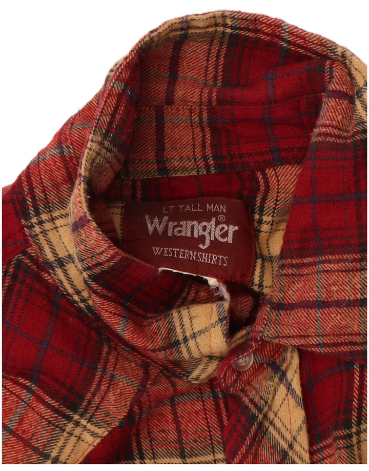 Męska koszula flanelowa Wrangler w dużą czerwoną kratę