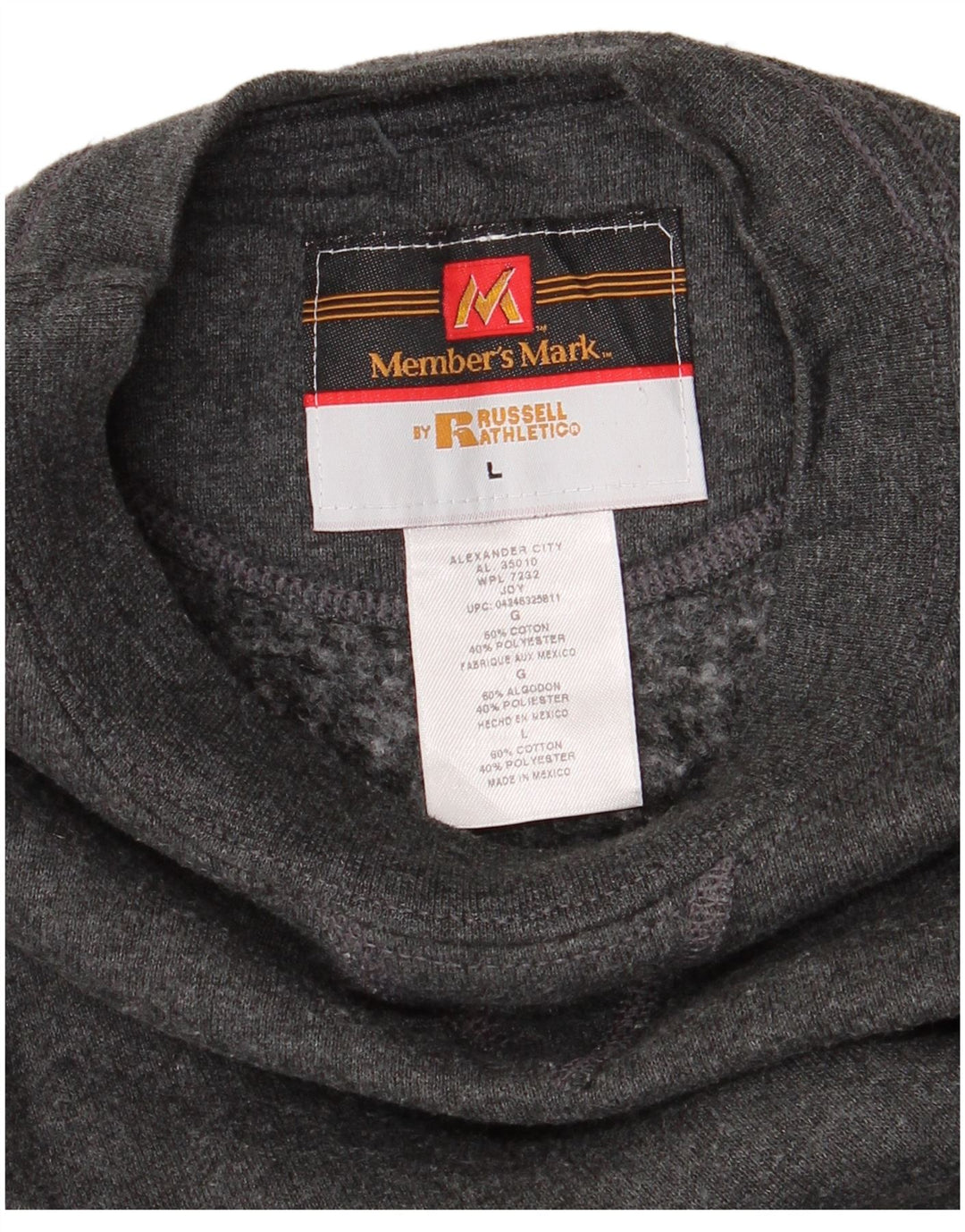 Bluza męska RUSSELL ATHLETIC, duża, szara, bawełniana