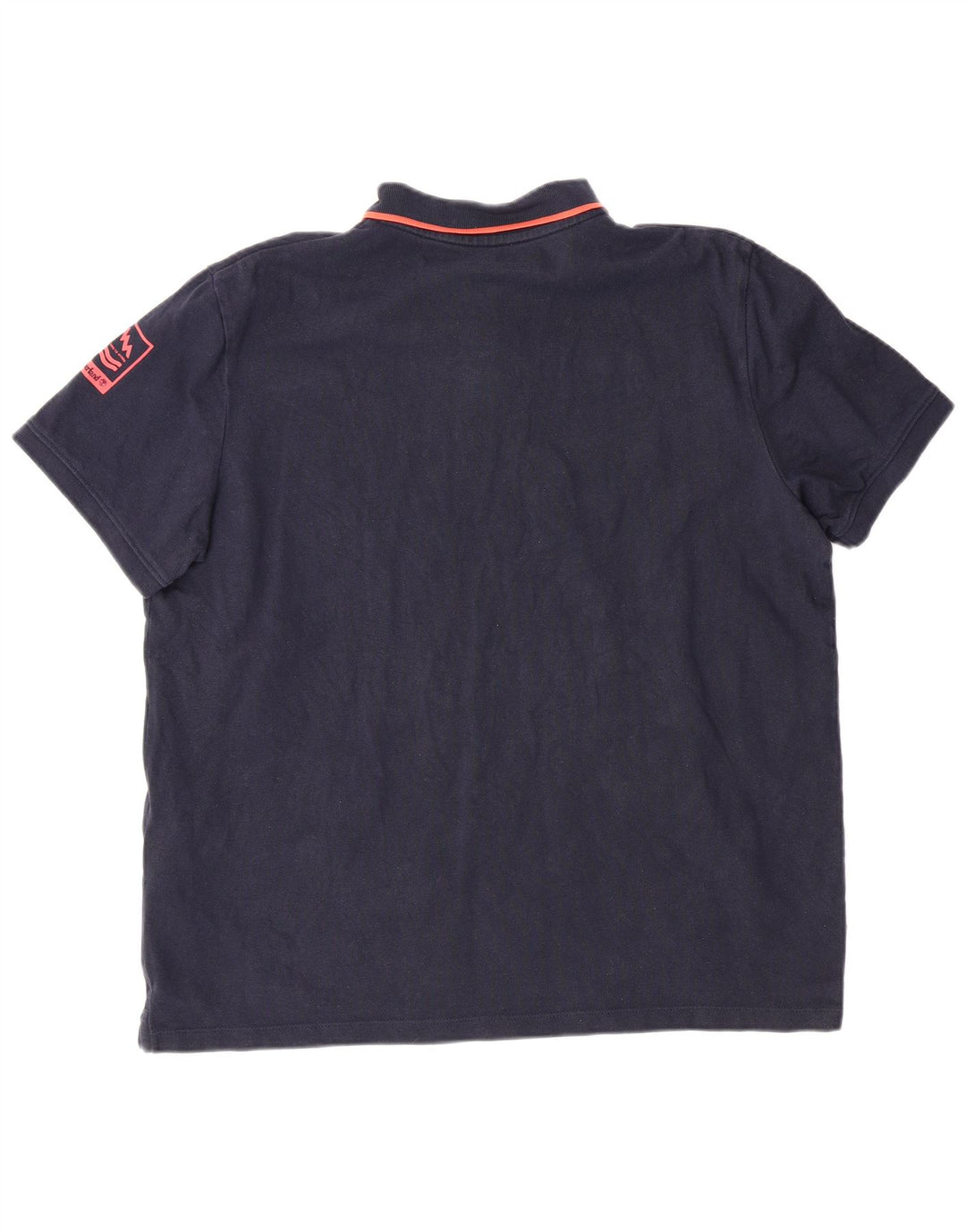 TIMBERLAND Mens Regular Fit Polo Shirt Large Navy Blue Cotton