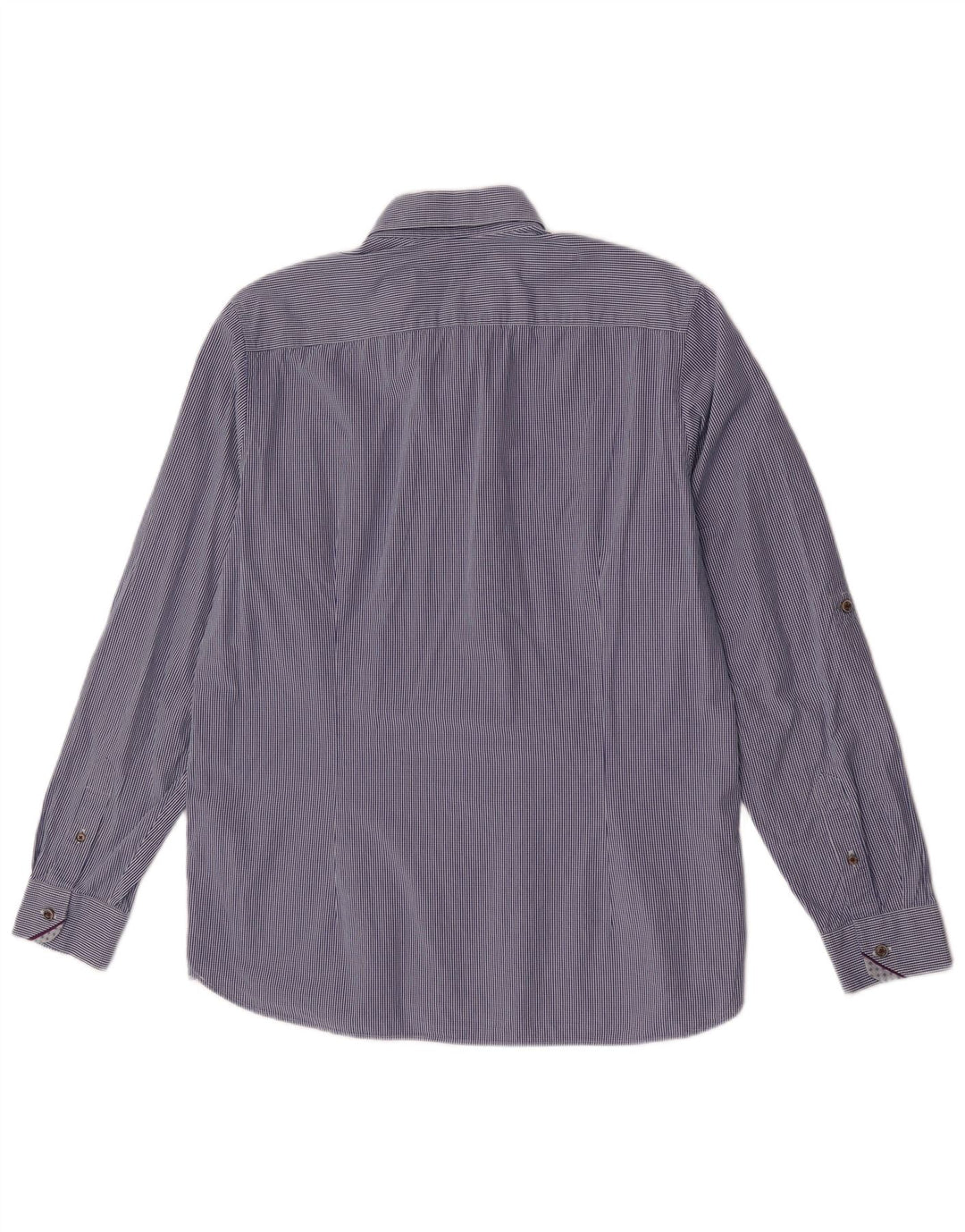 Koszula męska Ted Baker, rozmiar 5 XL, granatowa, bawełniana w kratkę