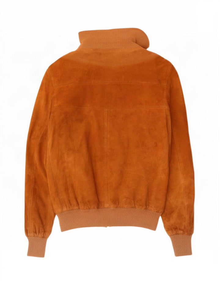 Vintage męska zamszowa kurtka bomber UK 36 Small Brown