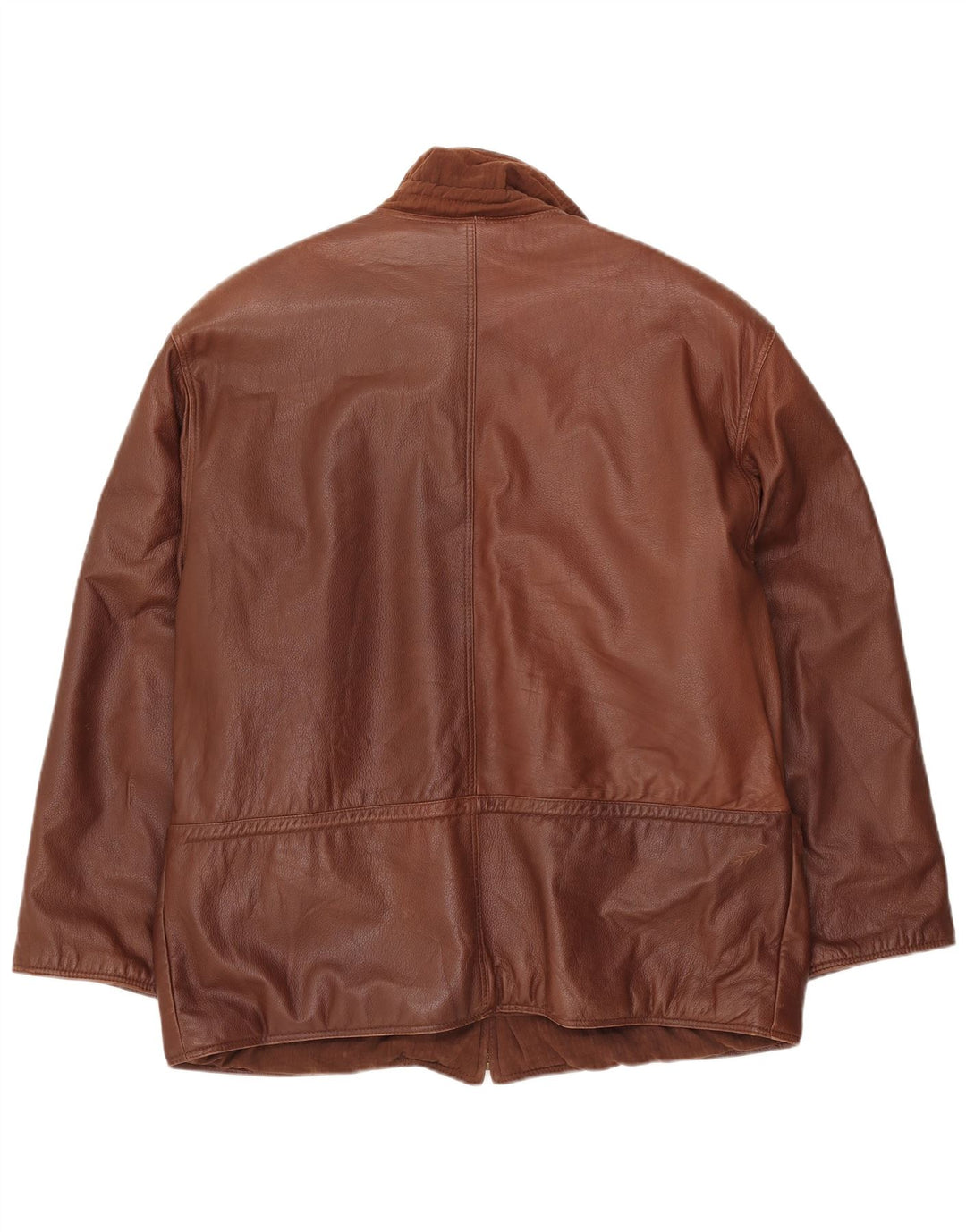 Męska kurtka skórzana VINTAGE UK 42 XL Brązowa skóra