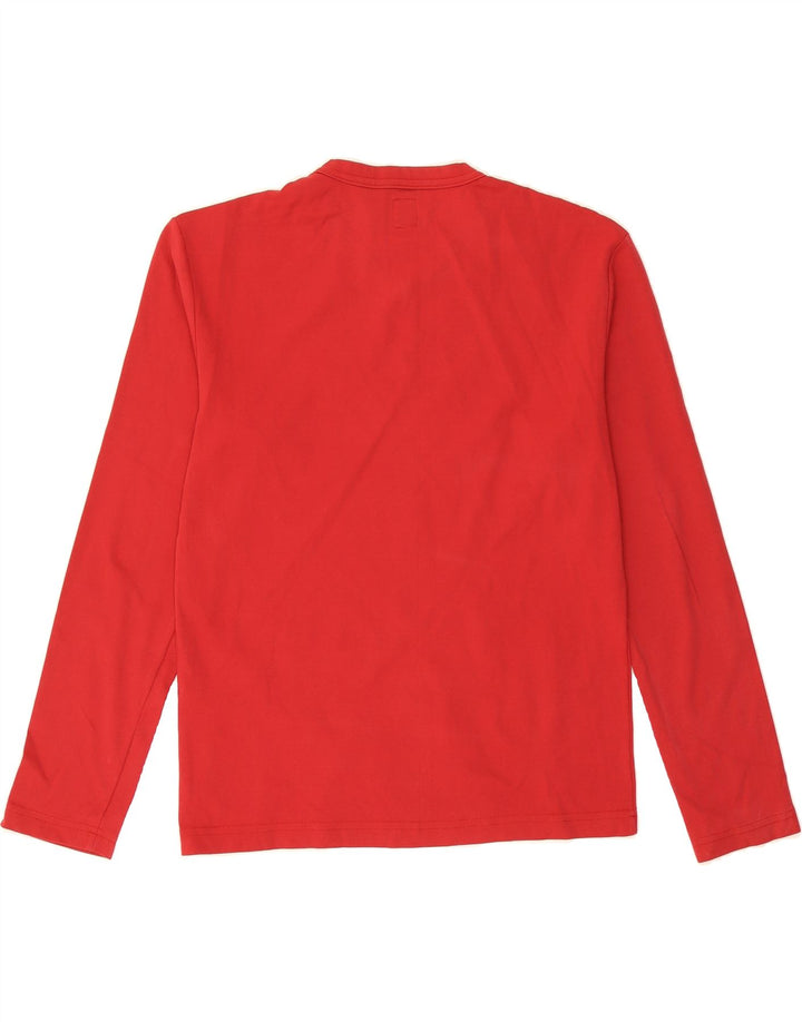 ENERGIE Womens Top Long Sleeve UK 14 Large Red Polyamide Vintage Energie and Second-Hand Energie from Messina Hembry 