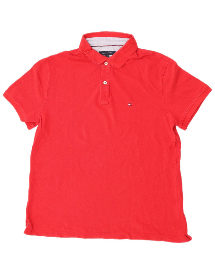 Męska koszulka polo Tommy Hilfiger, duża, czerwona