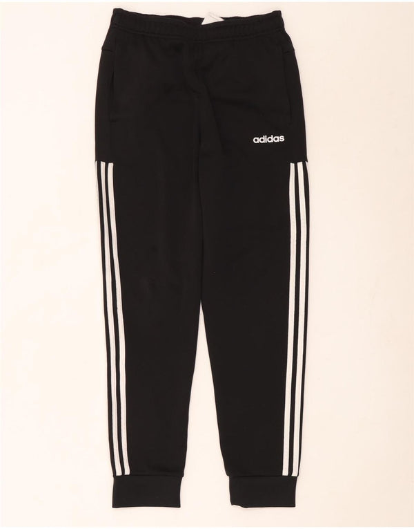 Męskie spodnie dresowe Adidas, małe, czarne, poliestrowe