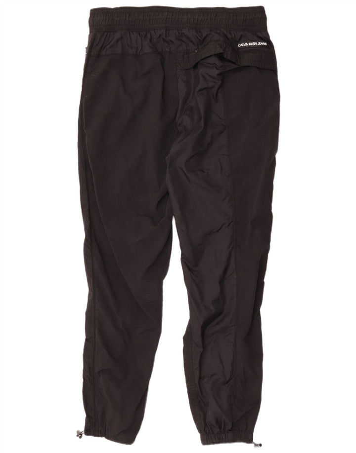 Męskie spodnie dresowe Calvin Klein Joggery, duże, czarne, poliamidowe