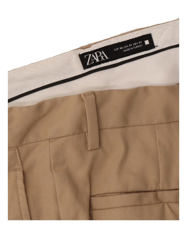 ZARA Mens Slim Chino Trousers EU 40 Medium W31 L28 Beige Vintage Zara and Second-Hand Zara from Messina Hembry 