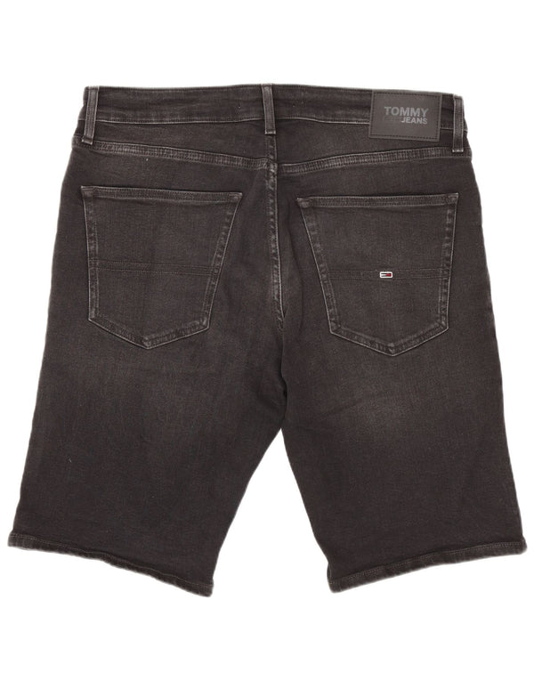 Męskie spodenki jeansowe Tommy Jeans W34, duże, czarne, bawełniane
