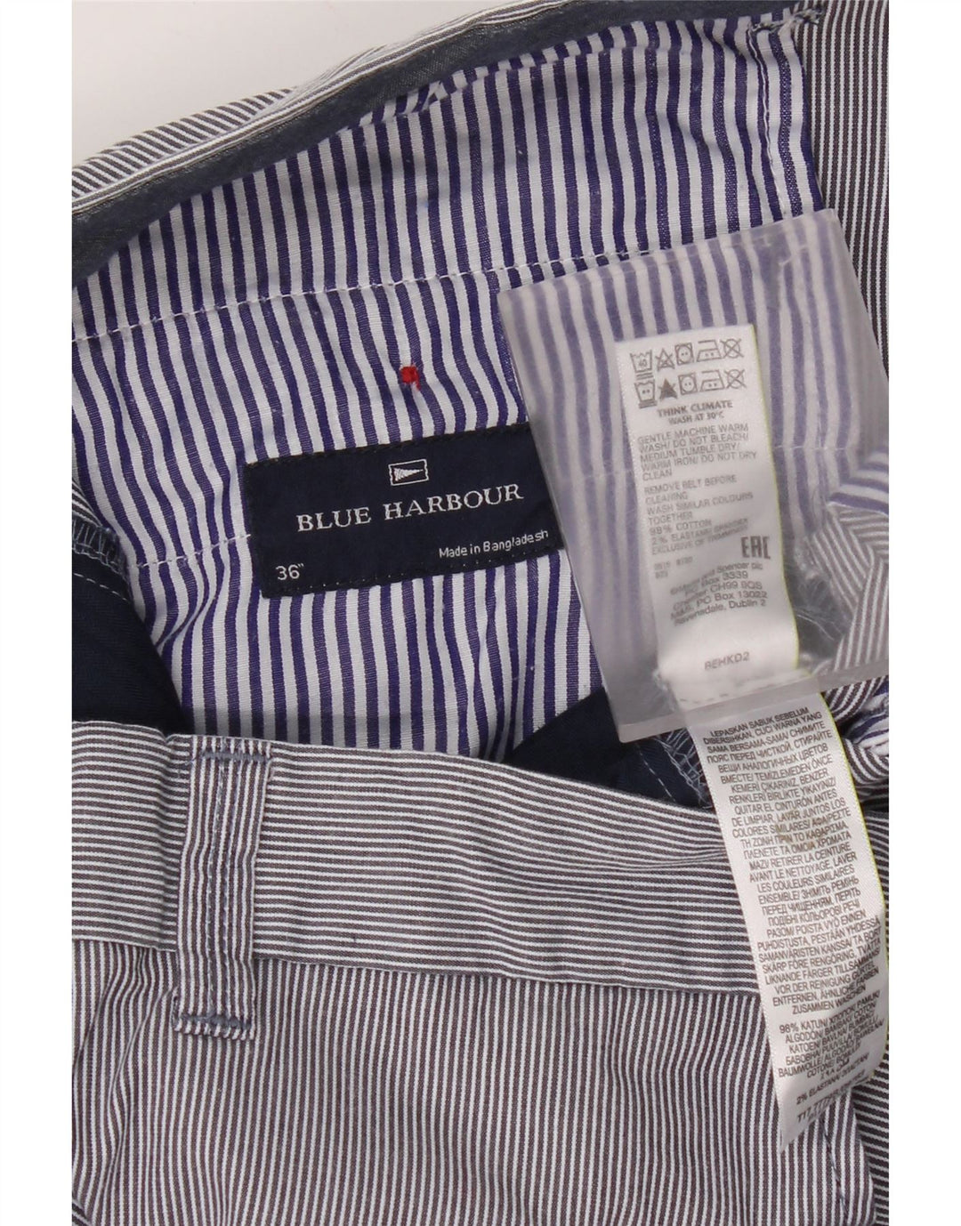 Męskie spodenki Chino Marks & Spencer Blue Harbor W36, duże, granatowe