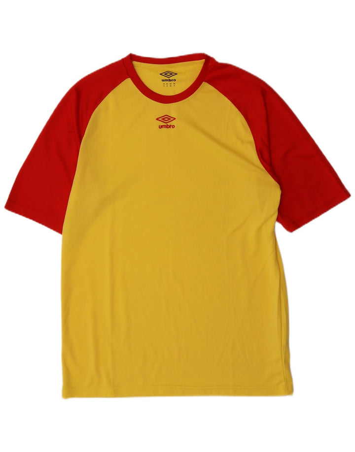T-shirt męski Umbro Top XL, żółty, kolorowy poliester