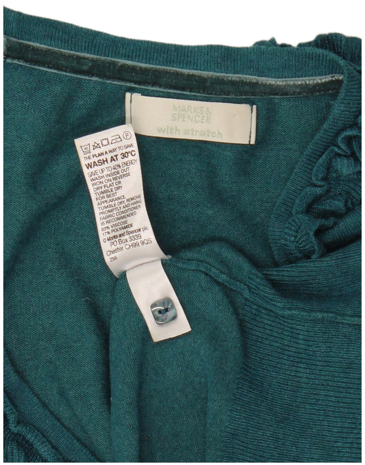 Sweter damski Marks & Spencer Crop Cardigan UK 12, średni zielony