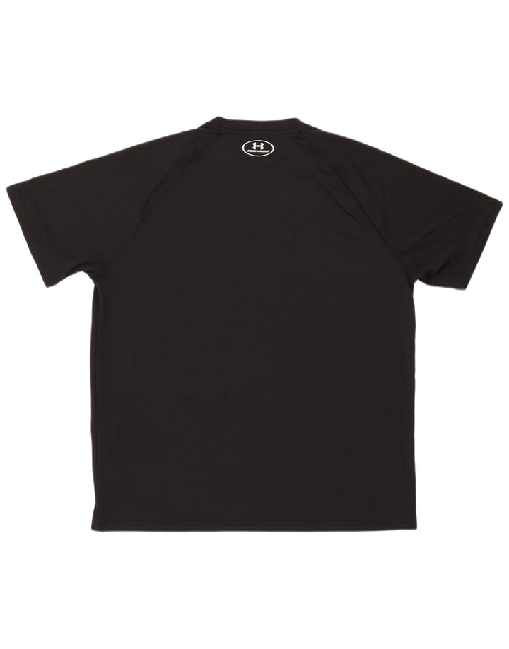 Męski t-shirt Under Armour Heat Gear, duży, czarny, poliestrowy