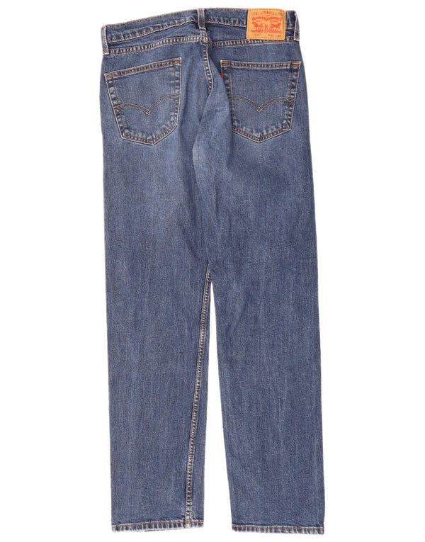 Męskie jeansy Levi's 505 Straight W32 L34 Niebieskie bawełniane