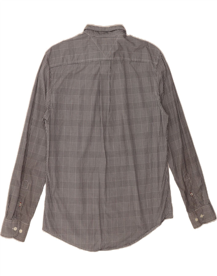 TOMMY HILFIGER Mens Shirt Medium Navy Blue Check Cotton Classic Vintage Tommy Hilfiger and Second-Hand Tommy Hilfiger from Messina Hembry 