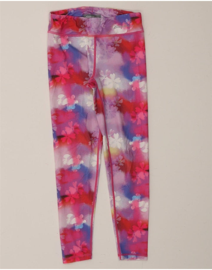 EDDIE BAUER Girls Leggings 7-8 Years Small Multicoloured Floral Polyester Vintage Eddie Bauer and Second-Hand Eddie Bauer from Messina Hembry 