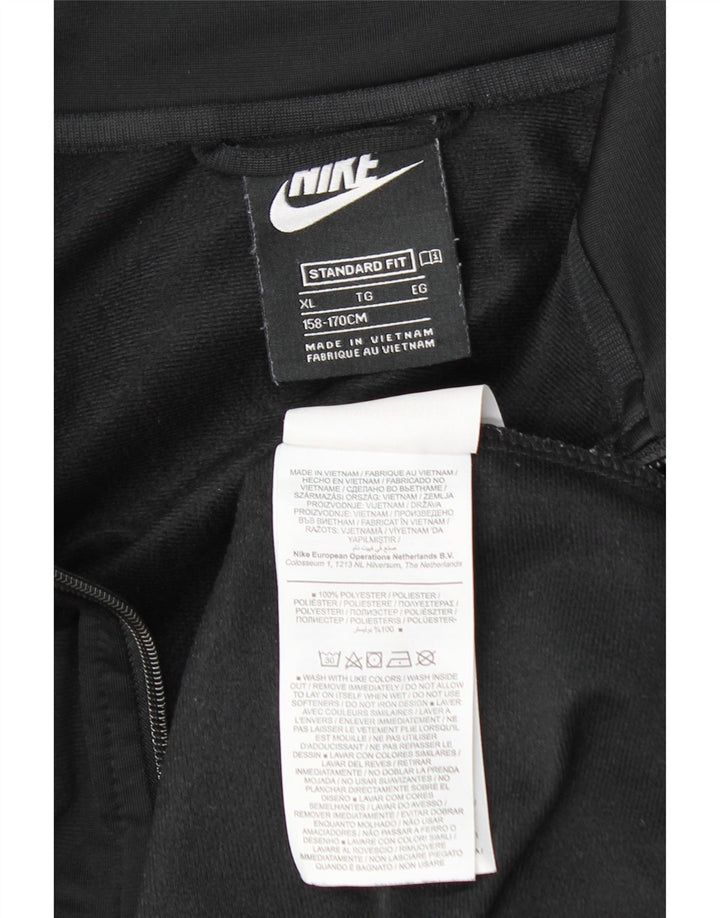 Chłopięcy dres Nike z grafiką, pełny, 13-14 lat, XL, czarny, poliester