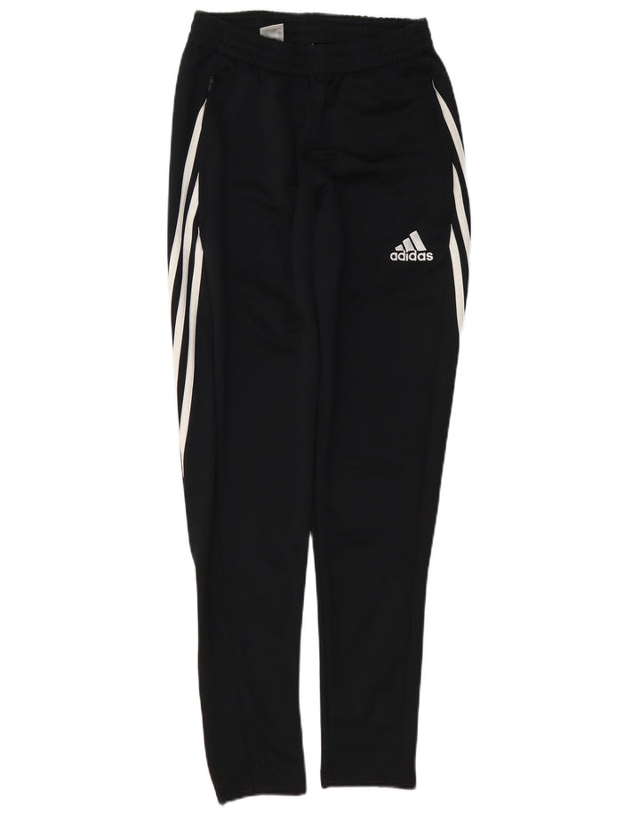 Męskie spodnie dresowe Adidas Climalite, małe, czarne, poliestrowe