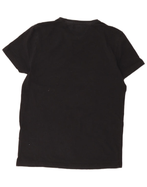T-shirt męski Tommy Hilfiger, duży, czarny, bawełniany