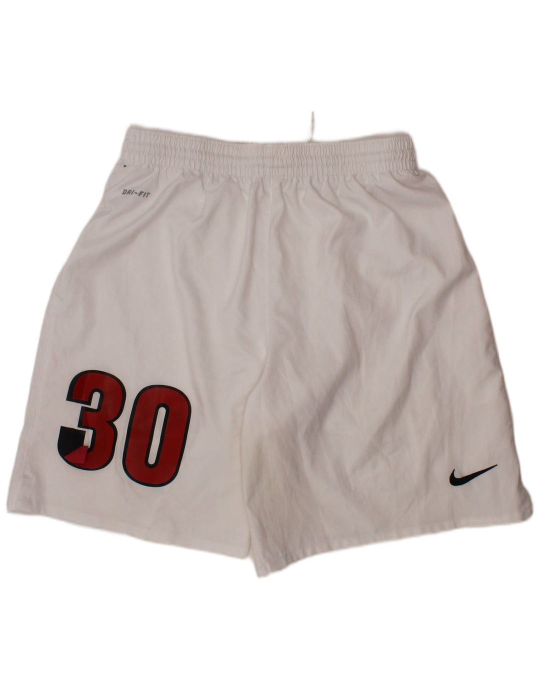 Chłopięce spodenki sportowe NIKE Dri Fit z grafiką, duże, 12-13 lat, biały, poliester