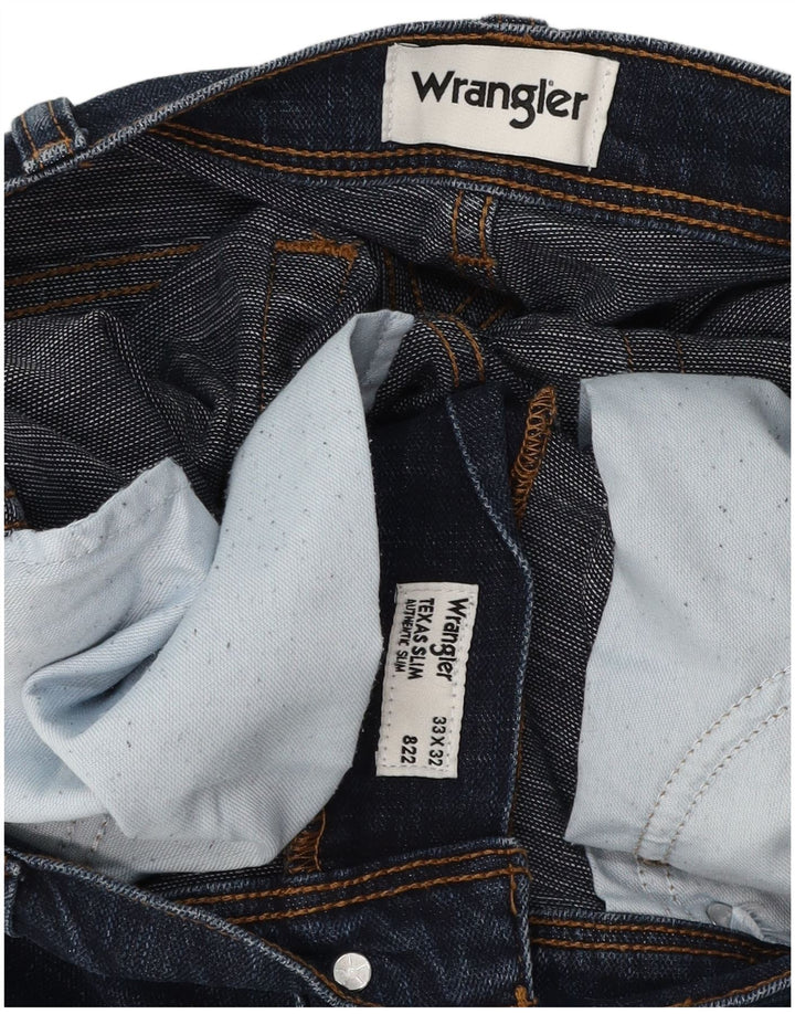 Męskie jeansy Wrangler Texas W33 L32 niebieskie