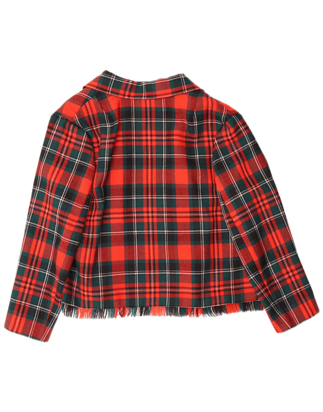 VINTAGE damski 2-częściowy komplet spódnic EU 42 Large W28 L23 czerwona wełniana kratka