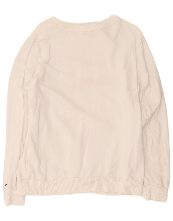 Damska bluza oversize Tommy Hilfiger Graphic UK 10 Small White