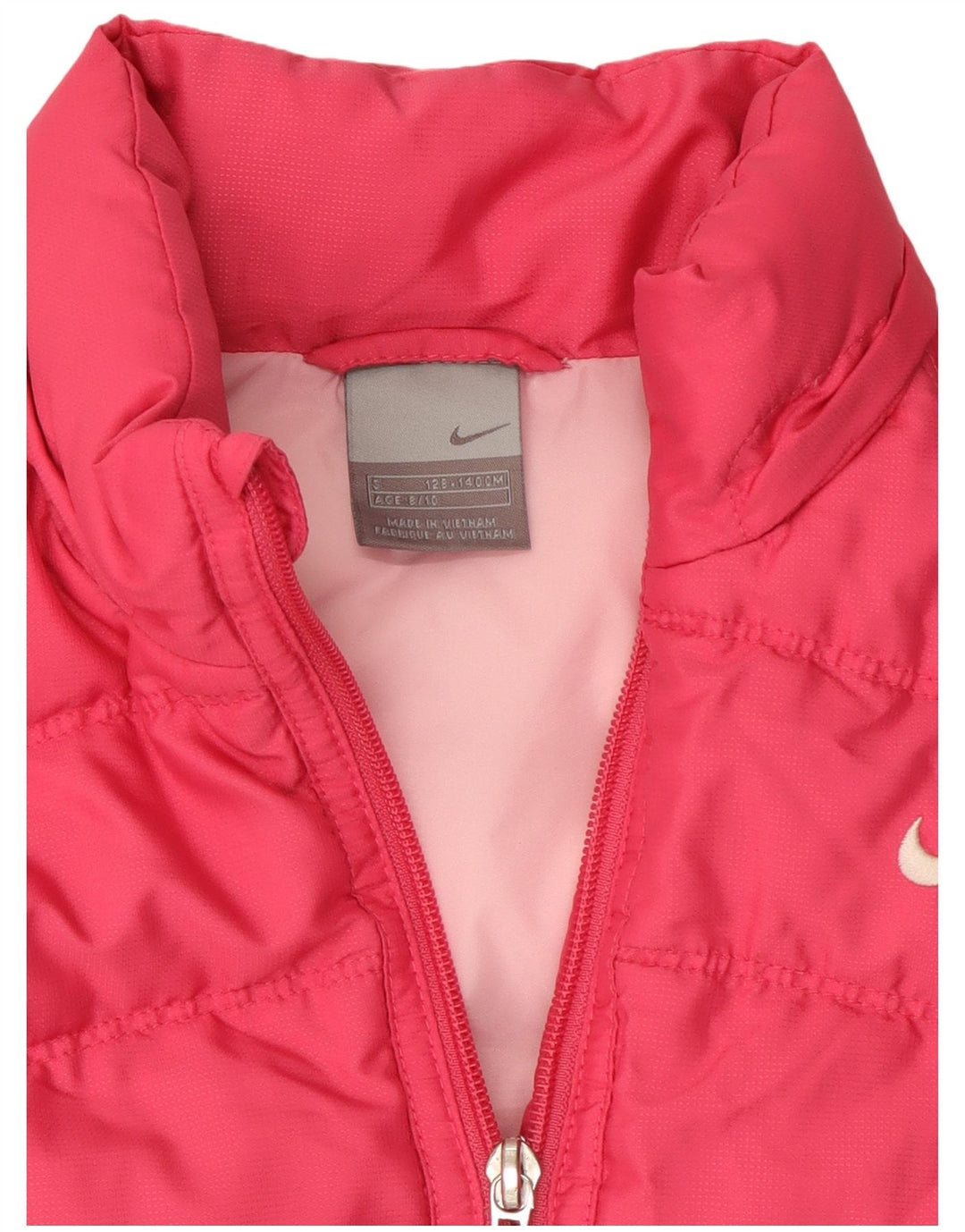Dziewczęca wyściełana kamizelka Nike 8-9 lat, mała, różowa