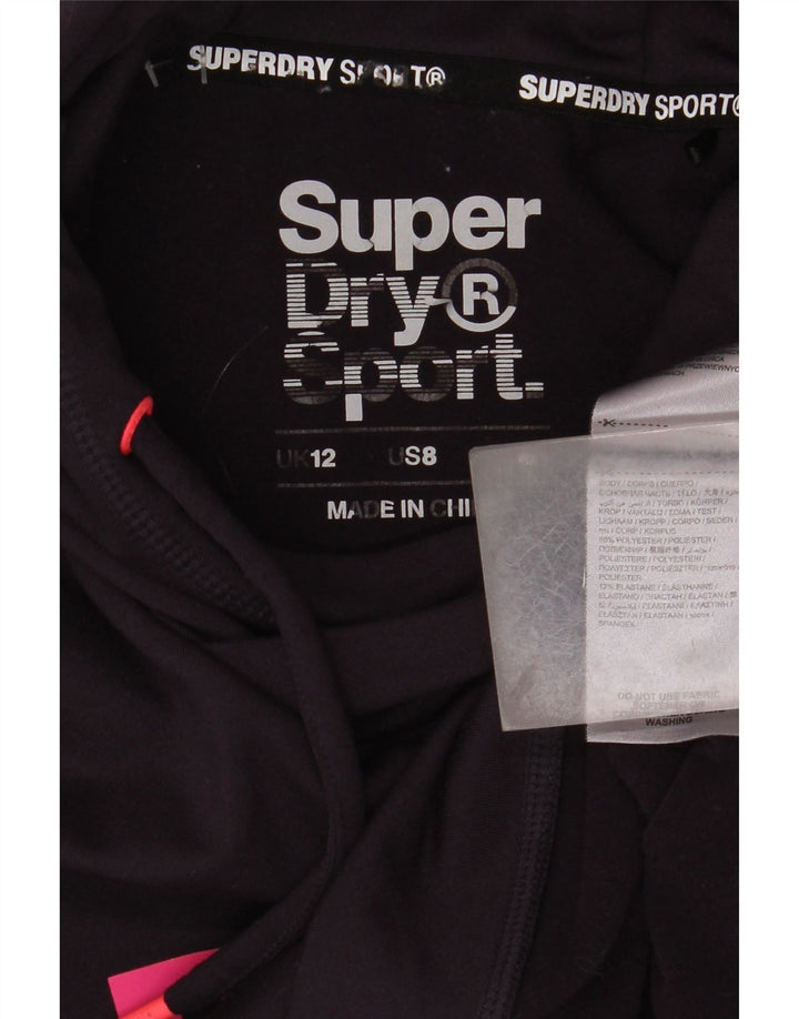 Damski sweter z kapturem Superdry, UK 12, średni fiolet, poliester