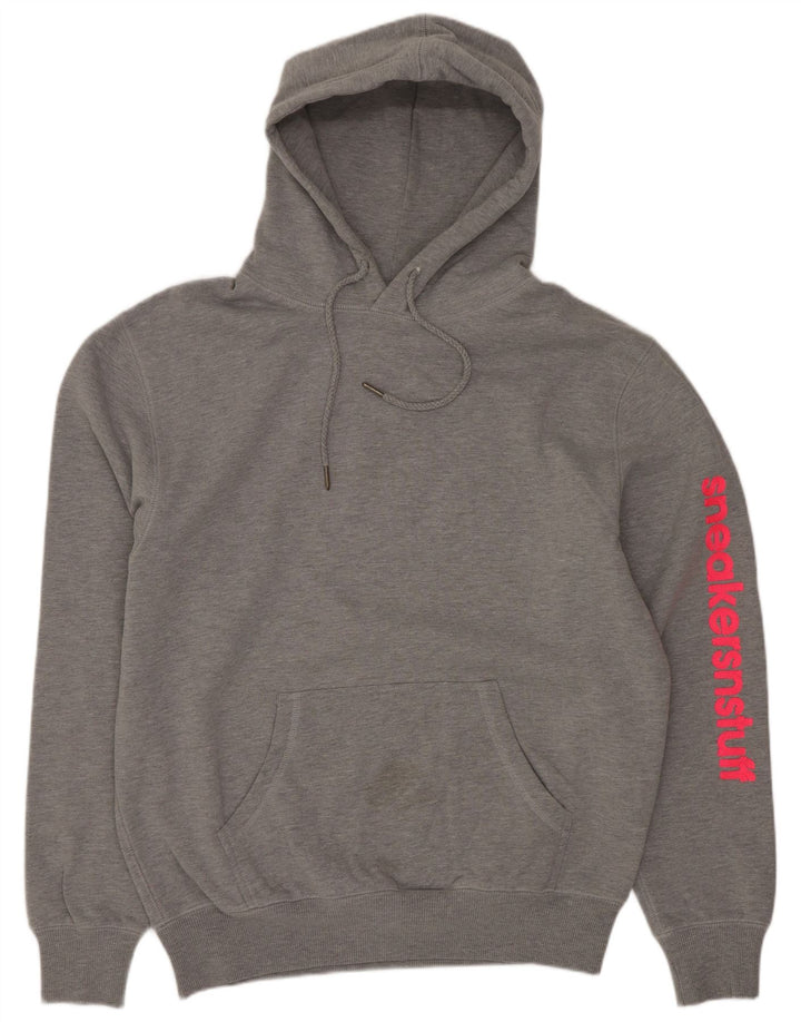 Męski sweter z kapturem New Balance, mały, szary, poliestrowy