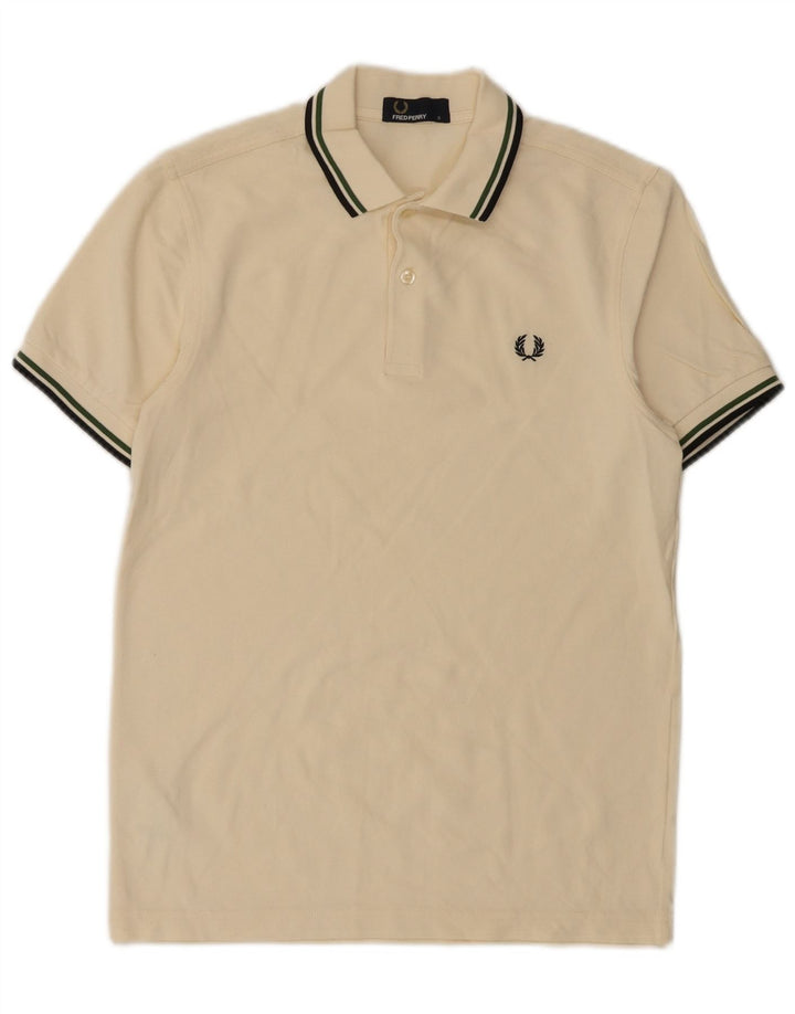 Męska koszulka polo Fred Perry, mała, biała, bawełniana
