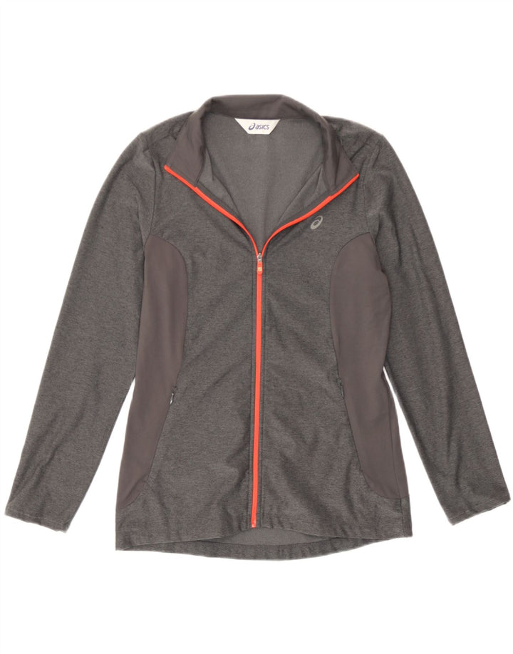 Damska kurtka dresowa Asics UK 10, mała, szara, nakrapiana