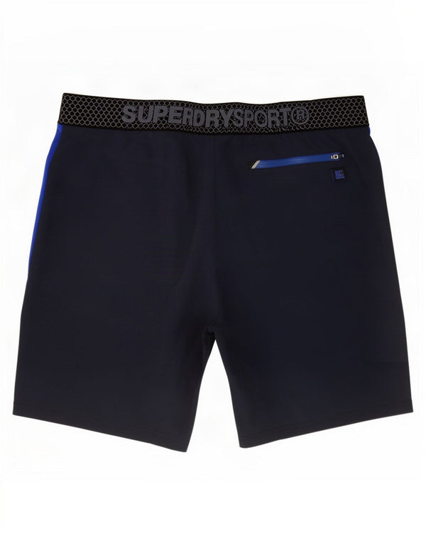 Męskie spodenki sportowe Superdry Graphic 2XL Granatowy poliester z blokami kolorów