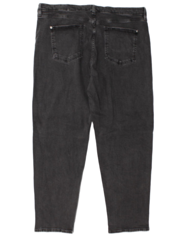 Marks & Spencer Damskie Zwężane Dżinsy UK 20 2XL W38 L29 Szara Bawełna