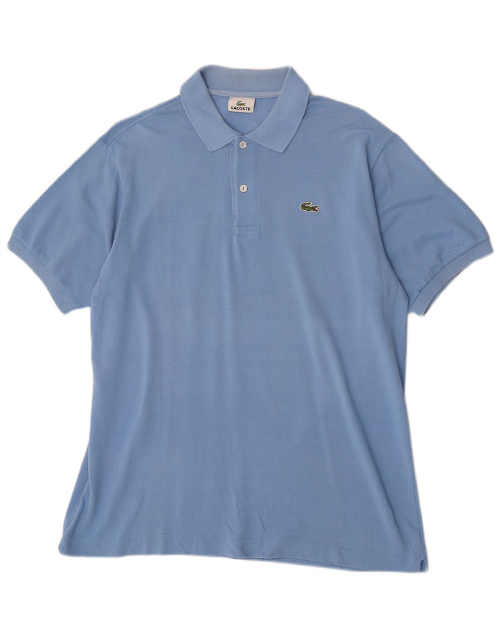 Męska koszulka polo Lacoste, rozmiar 5, duża, niebieska, bawełniana
