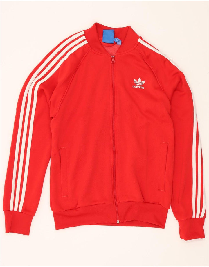 Adidas Męska bluza dresowa, średnia czerwona poliester