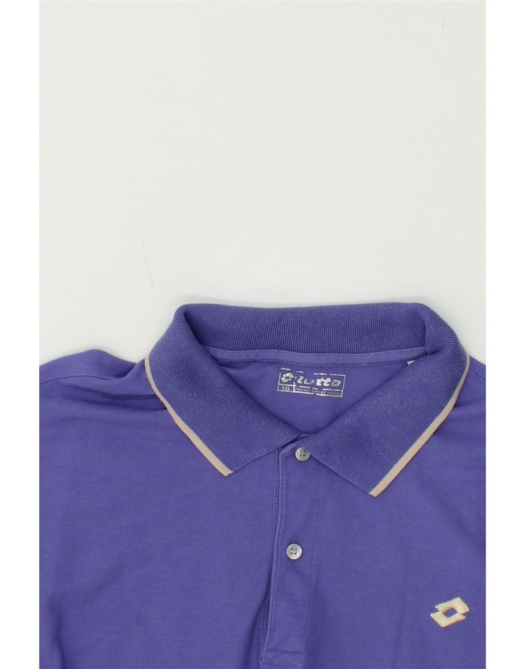 LOTTO Mens Polo Shirt 2XL Purple Vintage Lotto and Second-Hand Lotto from Messina Hembry 