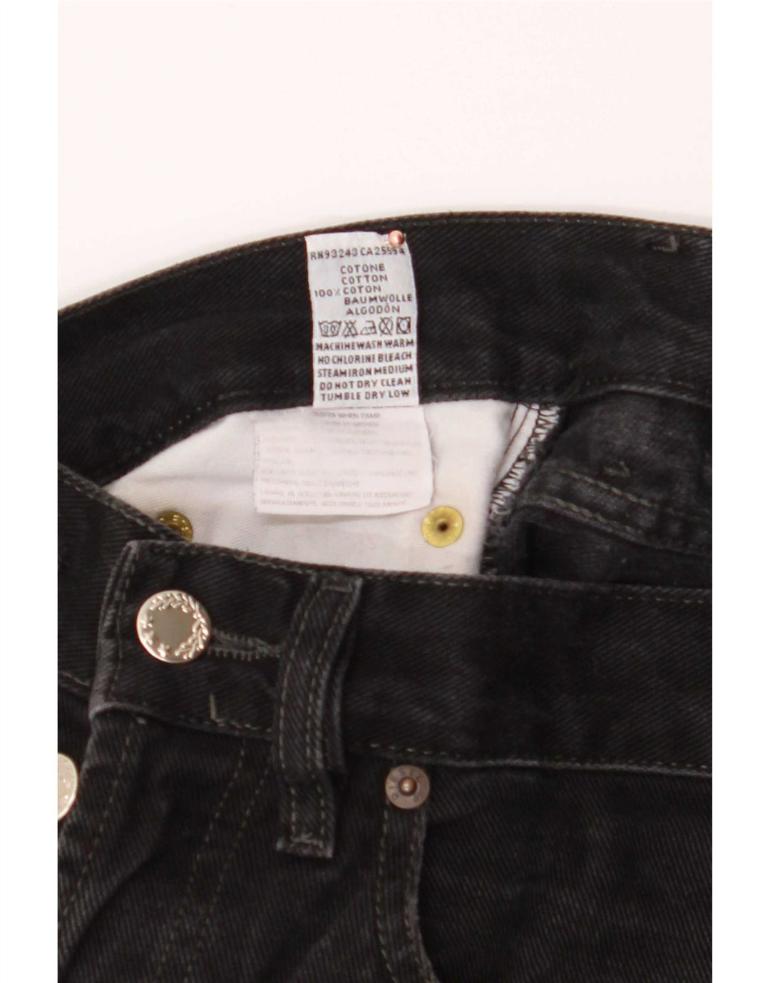 Diesel Męskie Zathan Straight Jeans W29 L32 Czarna bawełna