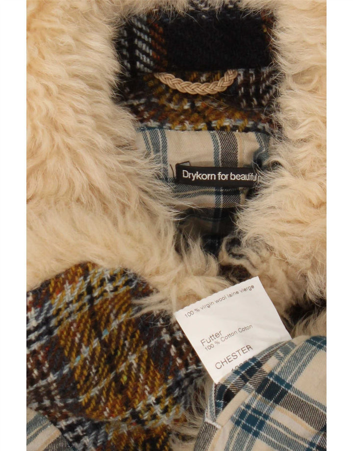 Damska marynarka Drykorn z 4 guzikami, UK 8, mała, wielobarwna kratka