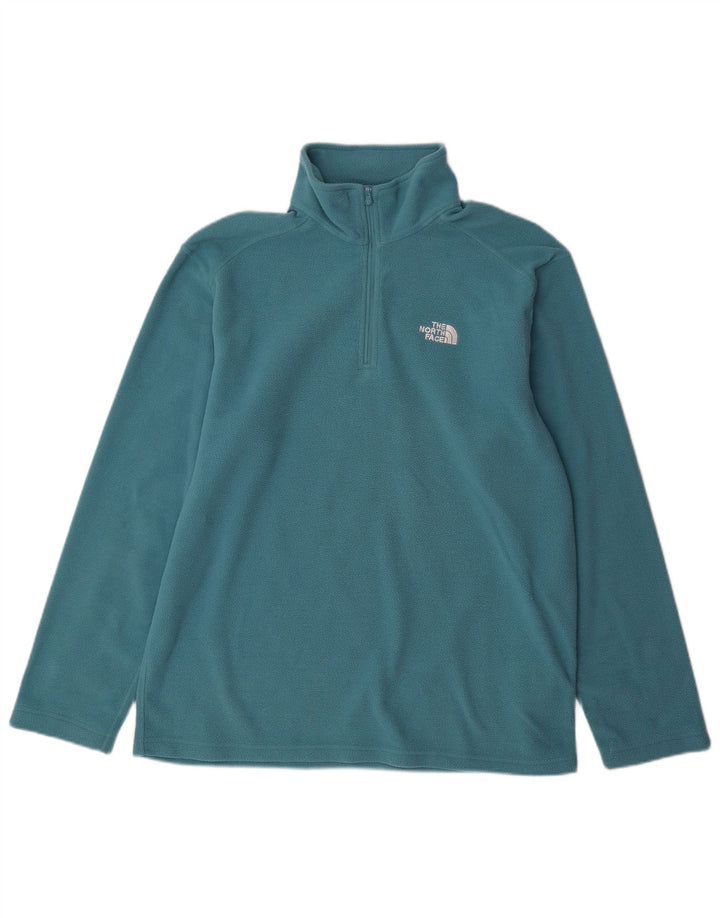 Męski sweter polarowy The North Face z zamkiem błyskawicznym, duży, niebieski, poliestrowy