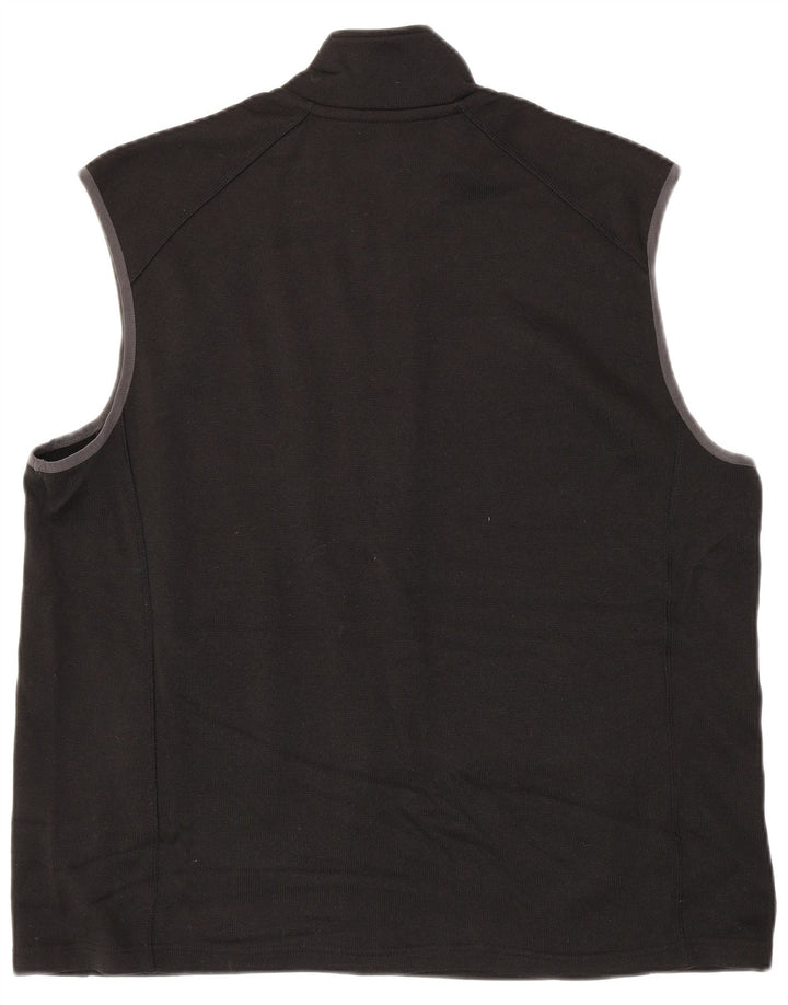 EDDIE BAUER Męska bluza dresowa bez rękawów XL, czarna, poliester