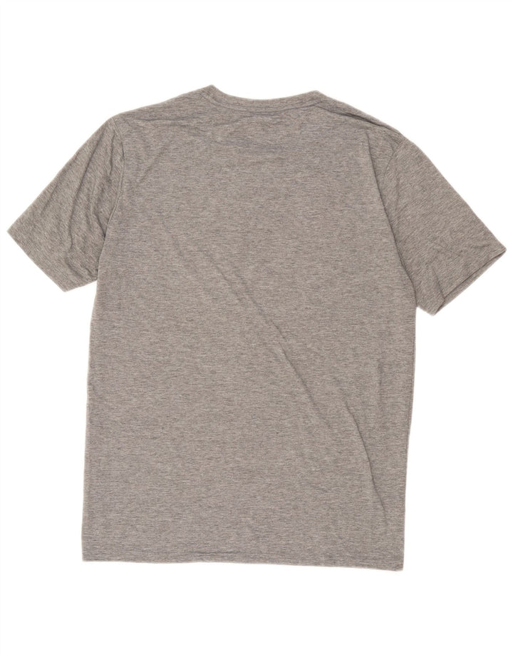 Męski T-shirt z grafiką Oakley o regularnym kroju, duży, szary