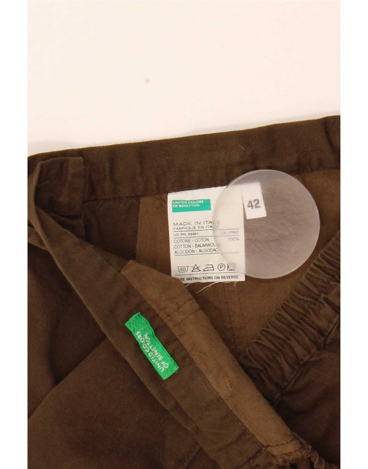 Damskie spodenki codzienne Benetton IT 42 Medium W28 Brązowa bawełna