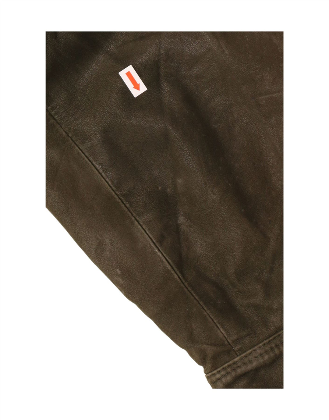 Męska kurtka skórzana w stylu vintage IT 52 XL, skóra khaki