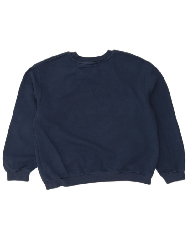 Damska bluza Zara New York Graphic Jumper UK 14 Średni granat
