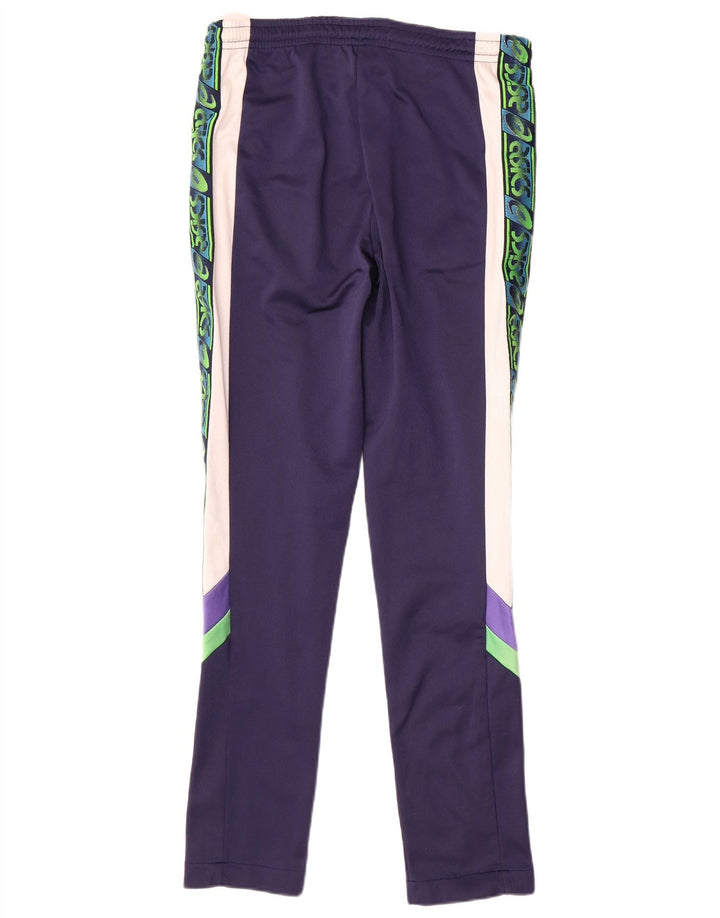 Pełny dres damski Asics IT 46, duży, granatowy, blokowy poliamid