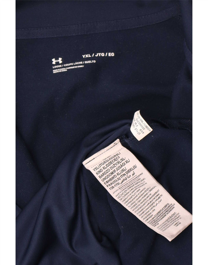 Kurtka dresowa chłopięca Under Armour 13-14 lat XL, granatowa, poliestrowa