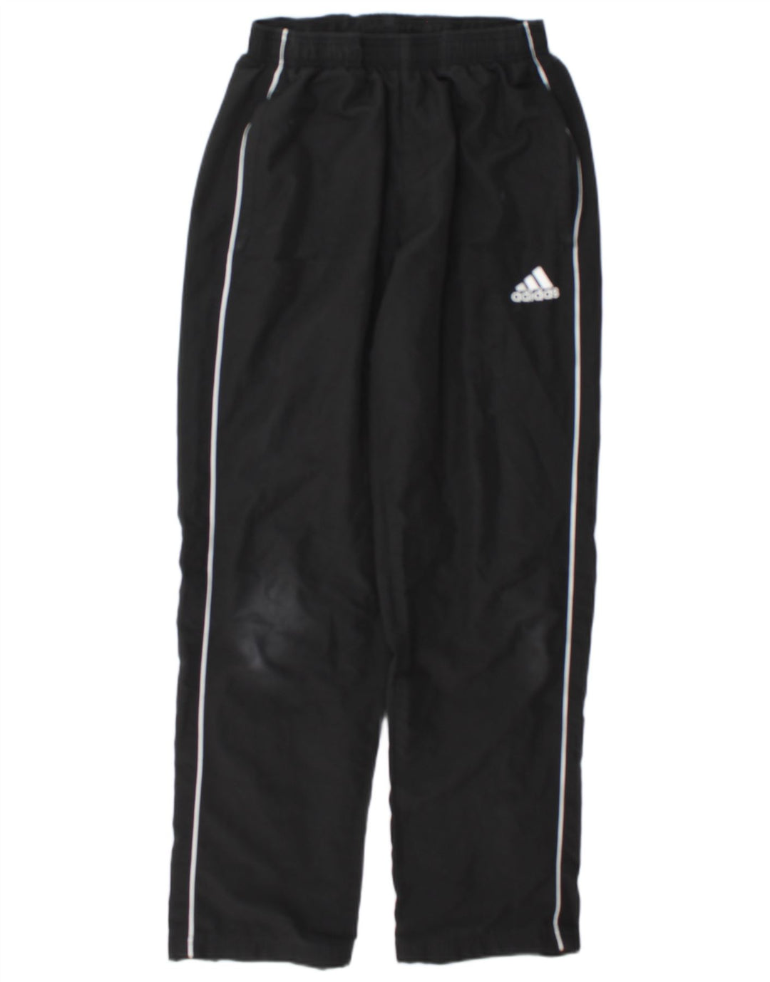 Męskie spodnie dresowe Adidas, średni czarny poliester z blokami kolorów